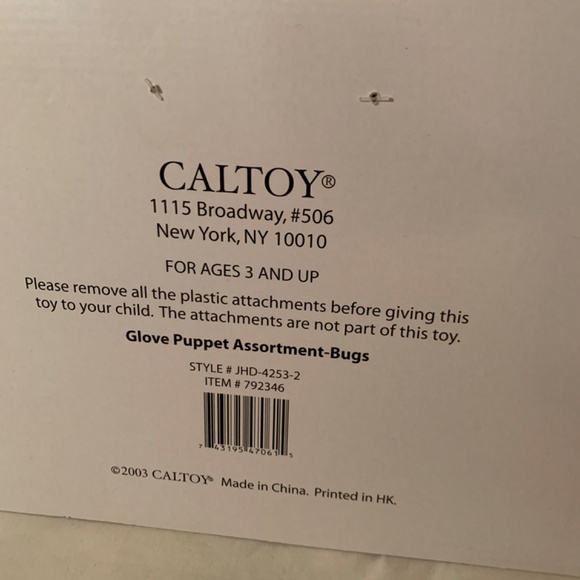 Caltoy Bugs Glove Puppets Set - Dragonfly, butterfly, grasshopper+ ladybug - Picture 6 of 8